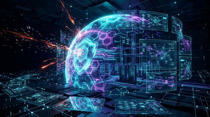 Edge Firewall — stylized security illustration