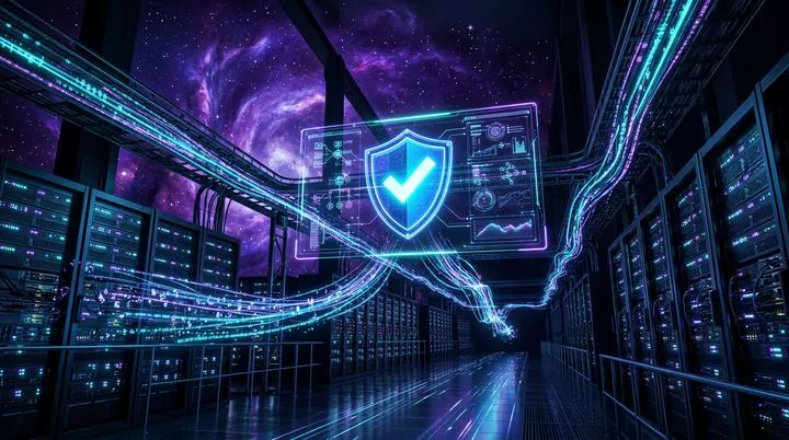 AI-Powered Features — stylized tech illustration